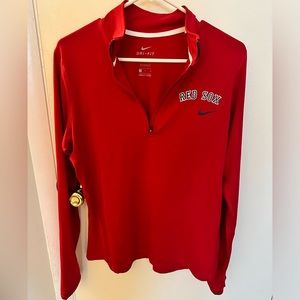 W Nike Dri-fit Boston Red Sox quarter zip. Size L.